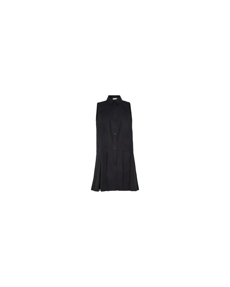 Moncler Mini shirt dress in cotton Black