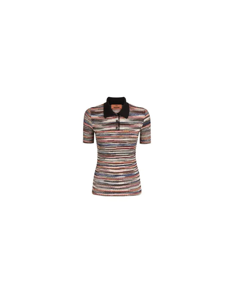 Missoni Kurzärmeliges Poloshirt Multicolor