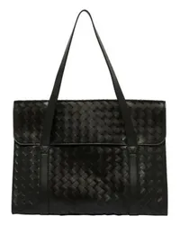 Bottega Veneta Intrecciato Dokumentenmappe Black