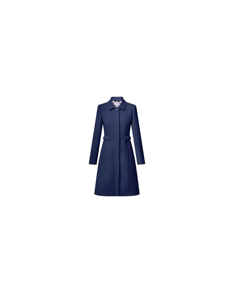 Louis Vuitton Langer Mantel Blue