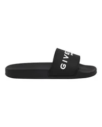 Givenchy Flache Slide-Sandalen Black