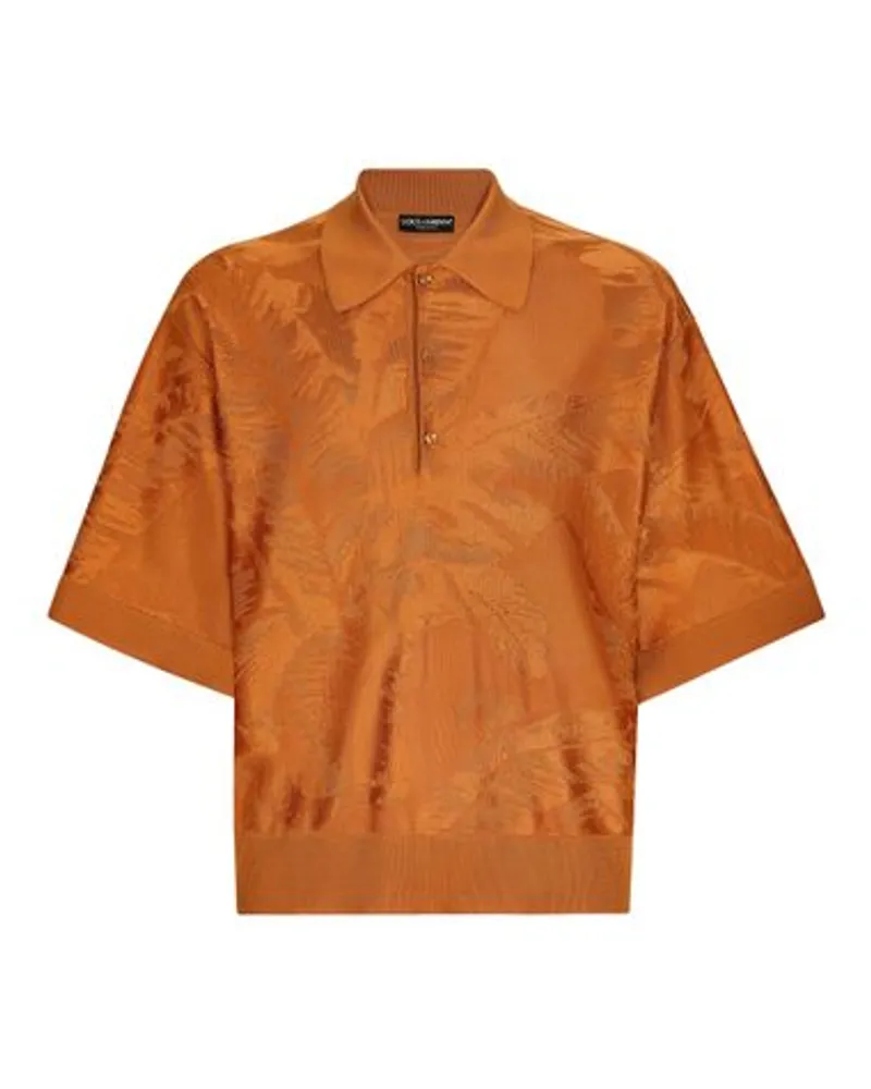 Dolce & Gabbana Oversized Poloshirt Brown