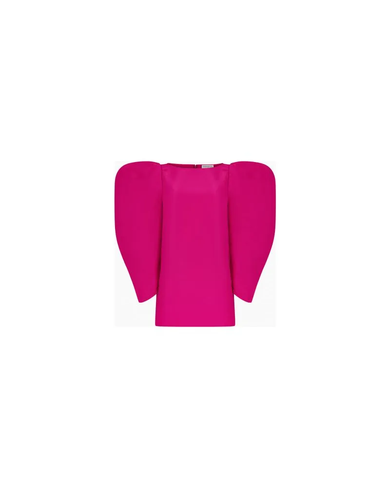 Nina Ricci Minikleid mit Puffärmeln Pink