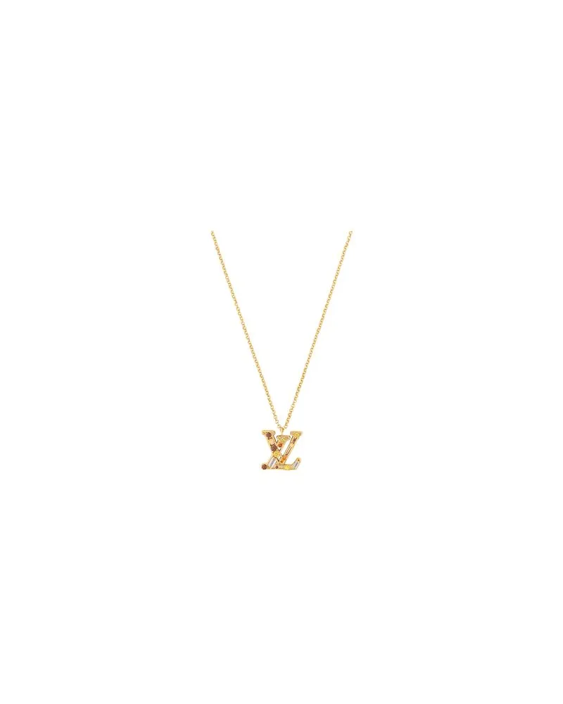 Louis Vuitton Lady LV Halskette Gold