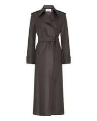 Harris Wharf London Langer Trenchcoat mit Doppelnaht Grey