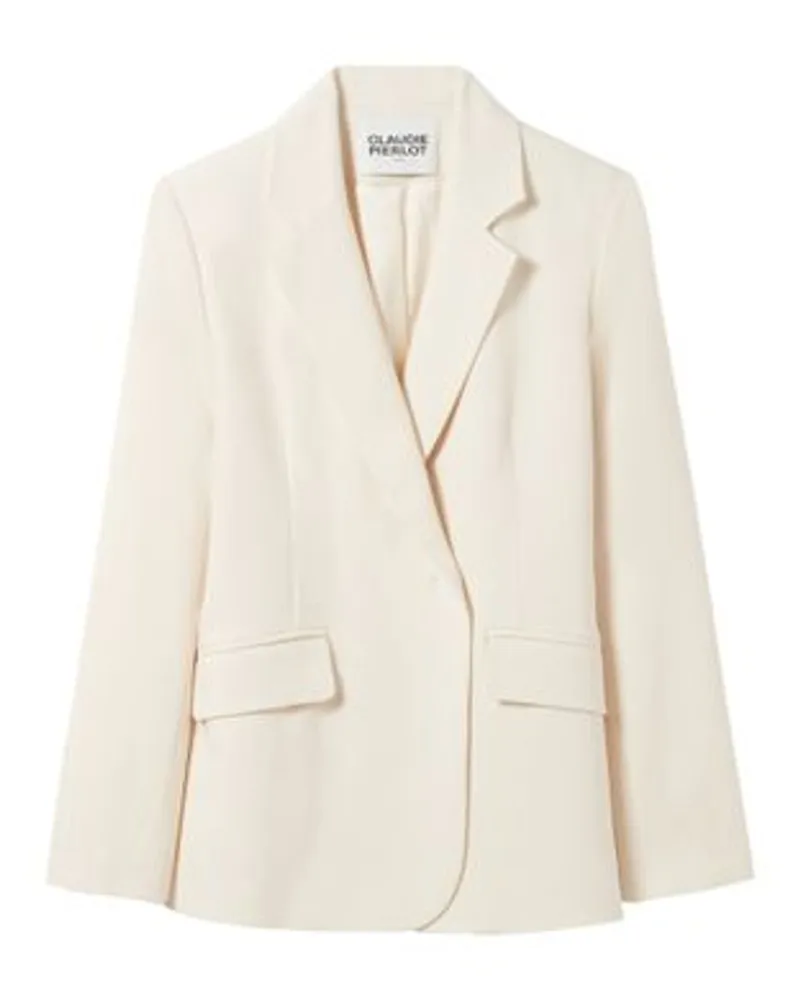 Claudie Pierlot Elfenbeinfarbener Blazer White