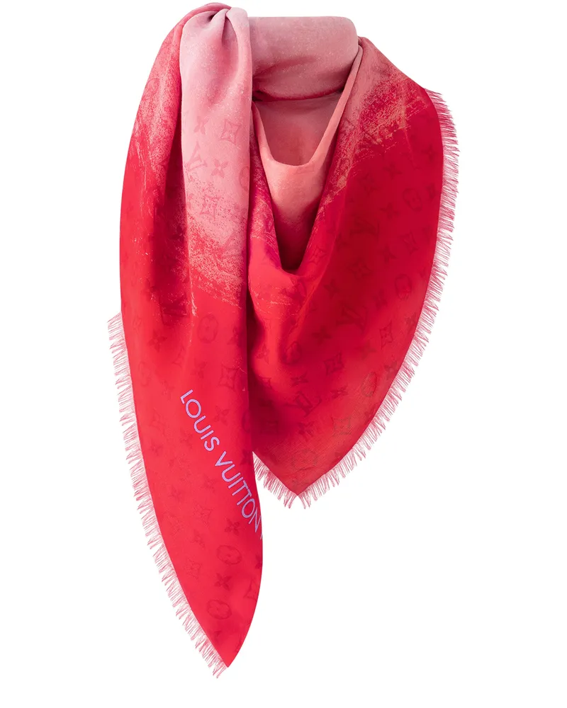Louis Vuitton LV Painterly Tuch Red