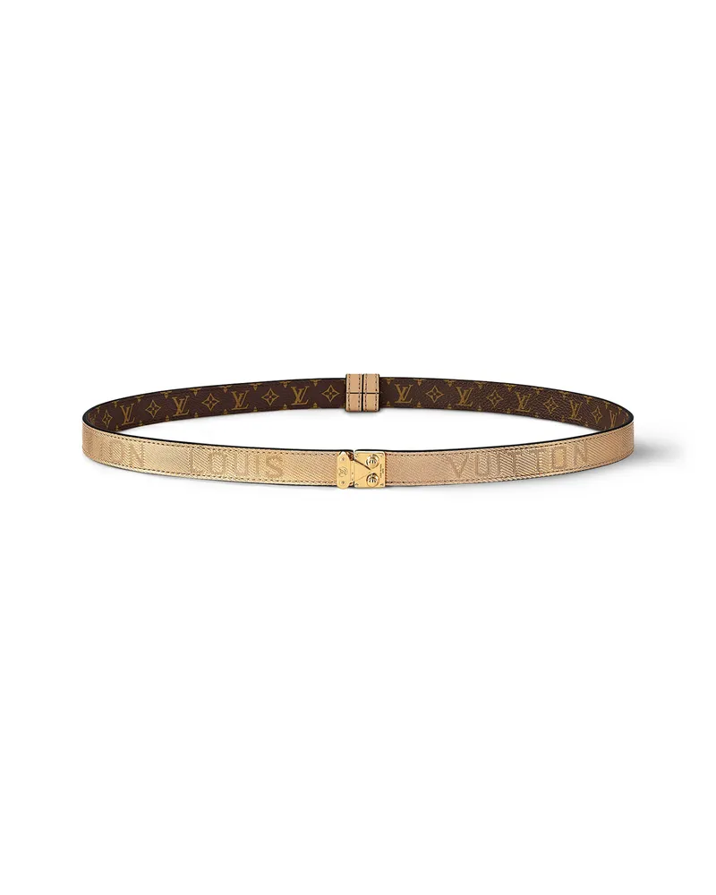 Louis Vuitton Serrures Gürtel 20 mm Beige