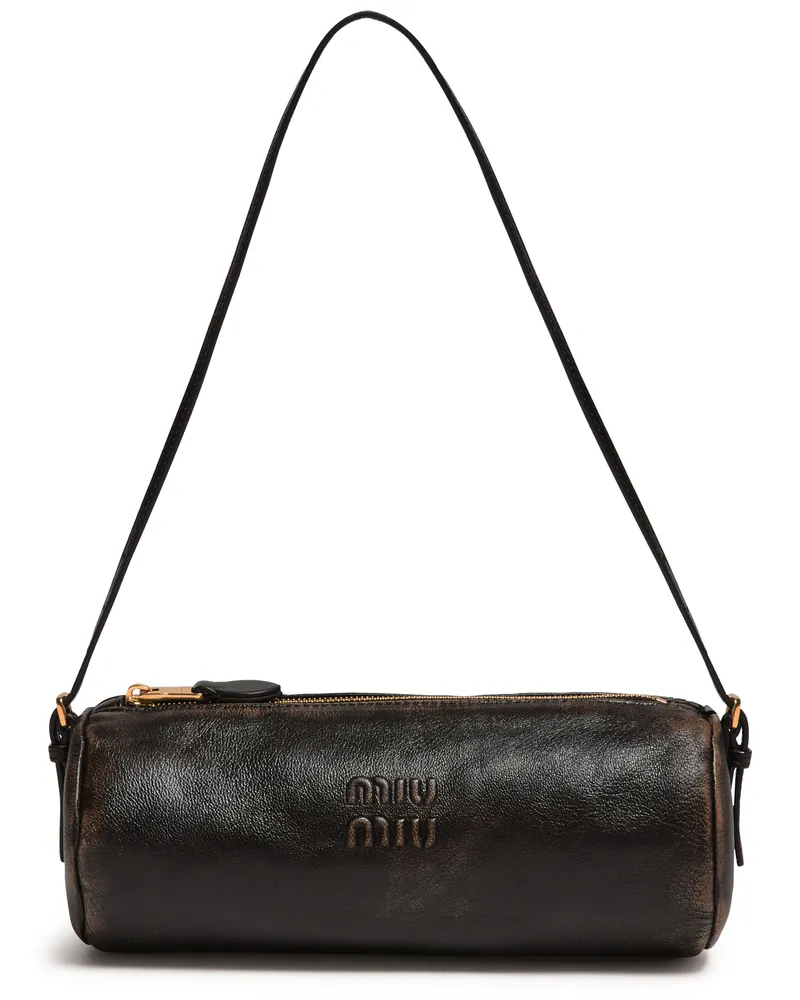 Miu Miu Lederhandtasche mit Used-Effekt 