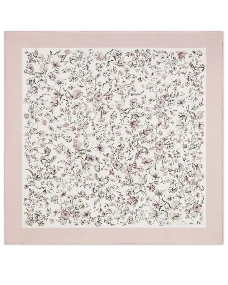 Dior Quadratisches Millefiori 70 Tuch Pink