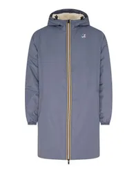 K-Way Lang Gefütterter Parka - Le Vrai 3.0 Eiffel Orsetto Blue