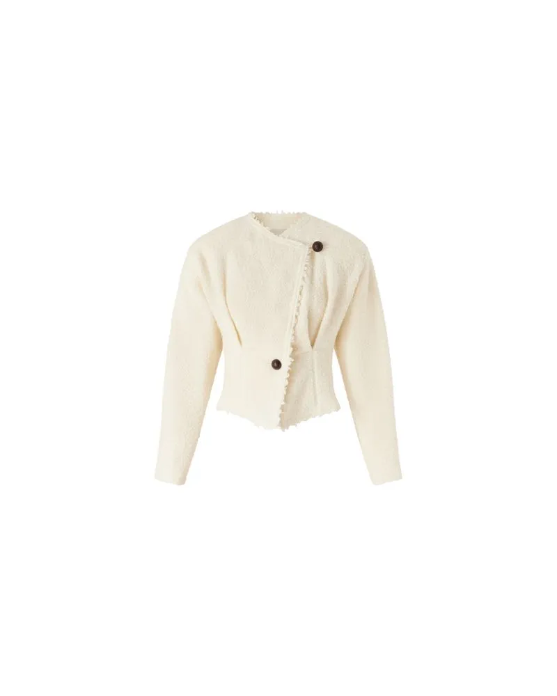 Loewe Wollmantel Off-white