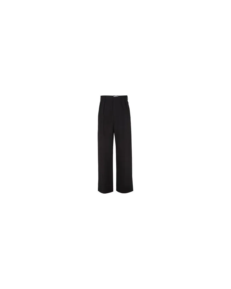 Loewe Wide leg pantss in stretch viscose Black