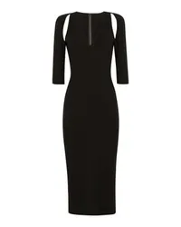 Dolce & Gabbana Longuette-Kleid Black