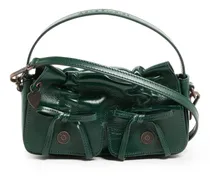 Mikro-Schultertasche mit mehreren Fächern