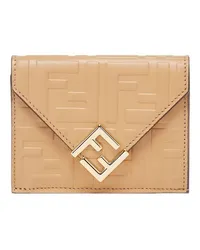 Fendi Portemonnaie FF Diamonds Brown