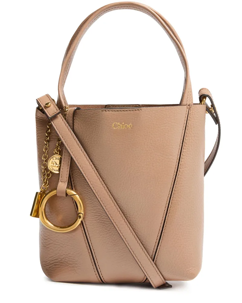 Chloé Cabas-Tasche aus genarbtem Leder Chloé Spin 