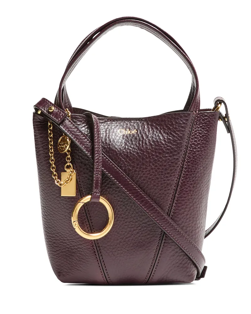 Chloé Cabas-Tasche aus genarbtem Leder Chloé Spin 