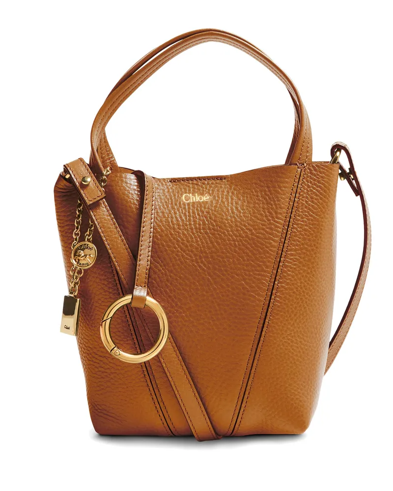 Chloé Cabas-Tasche aus genarbtem Leder Chloé Spin 