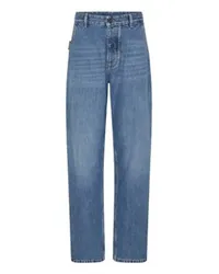 Bottega Veneta Jeans mit hoher Taille Blue