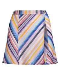 Missoni Gehäkelter Mini-Wickelrock Multicolor