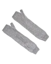 Barrie Fingerlose Kaschmir-Handschuhe Grey