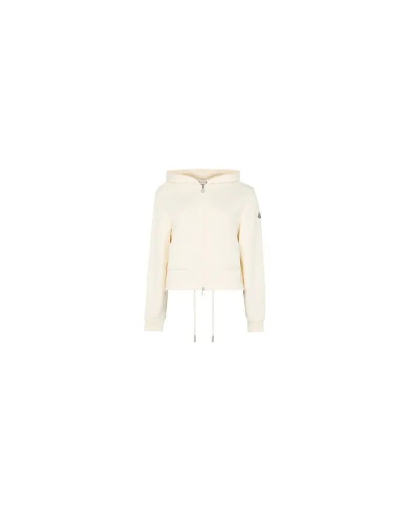 Moncler Zip up bi-material jacket Off-white
