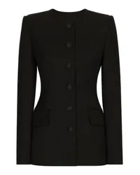 Dolce & Gabbana Einreihige Jacke Black