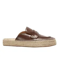 J.W.Anderson Leder-Espadrilles Brown