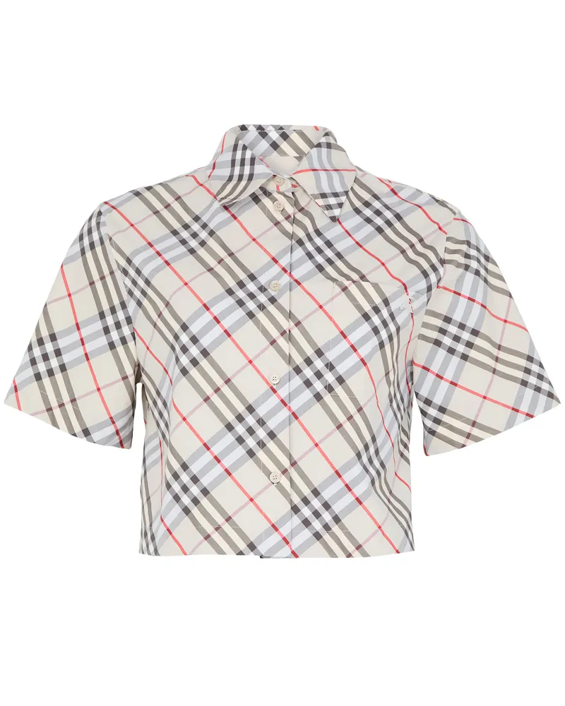 Burberry Kurzes Hemd mit Check-Muster 