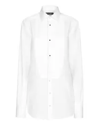 Dolce & Gabbana Smokingbluse White