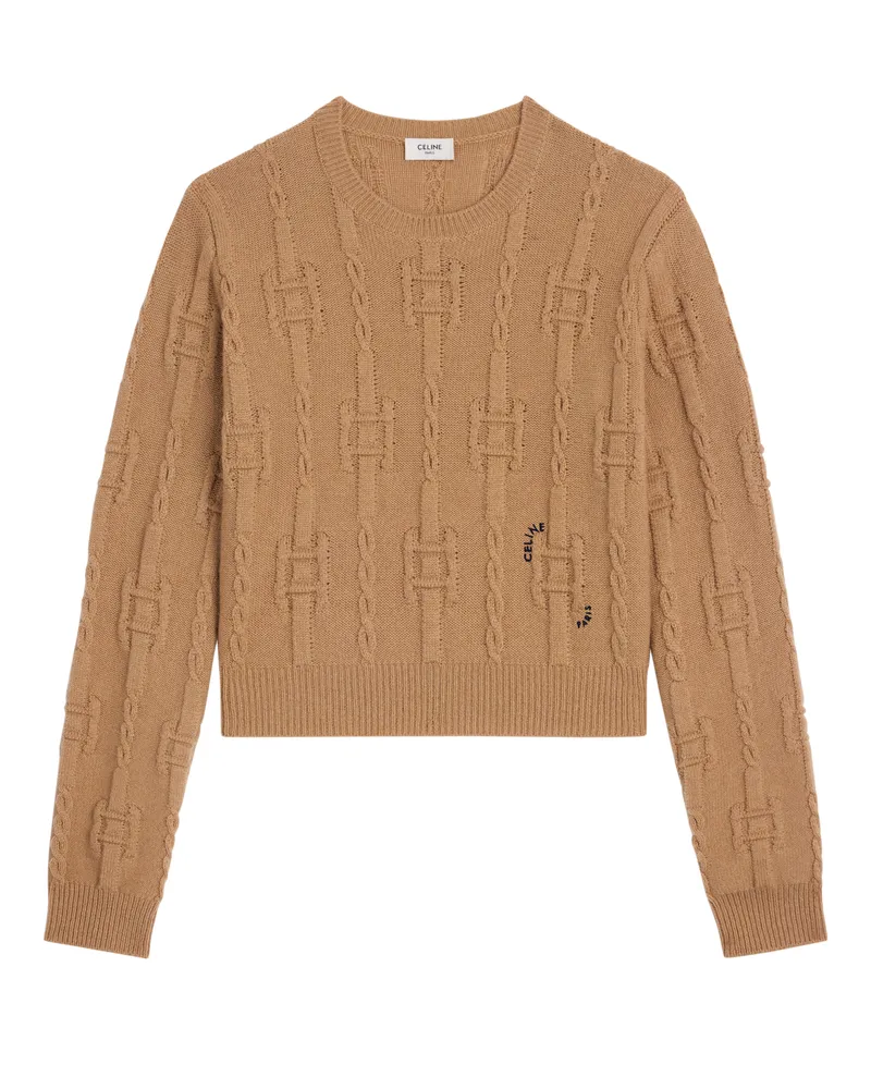 Celine Rundhalspullover aus chains kaschmir 