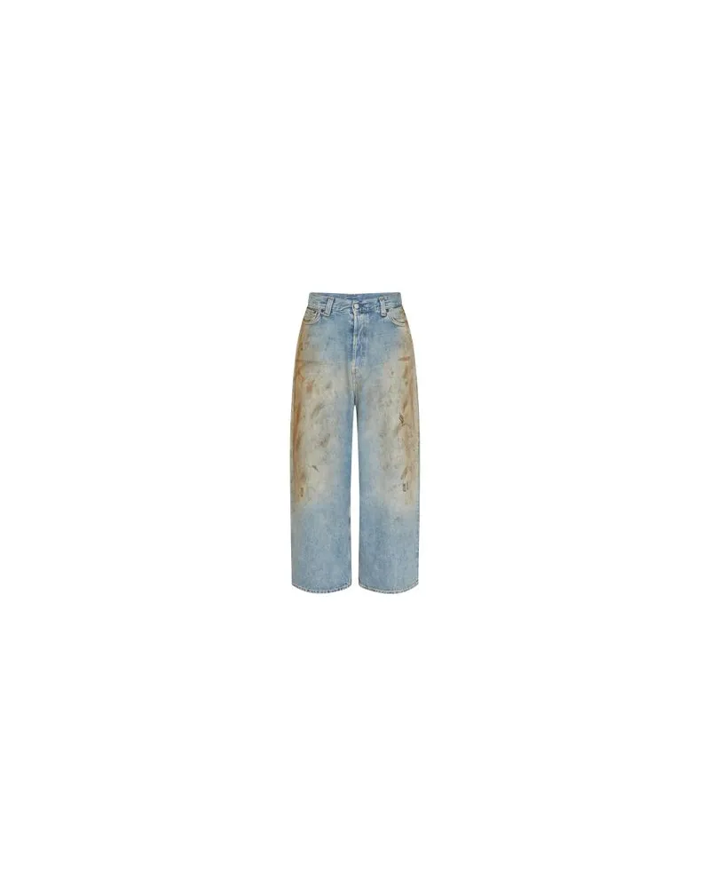 Acne Studios Super Baggy Fit Jeans Penicillin Blue