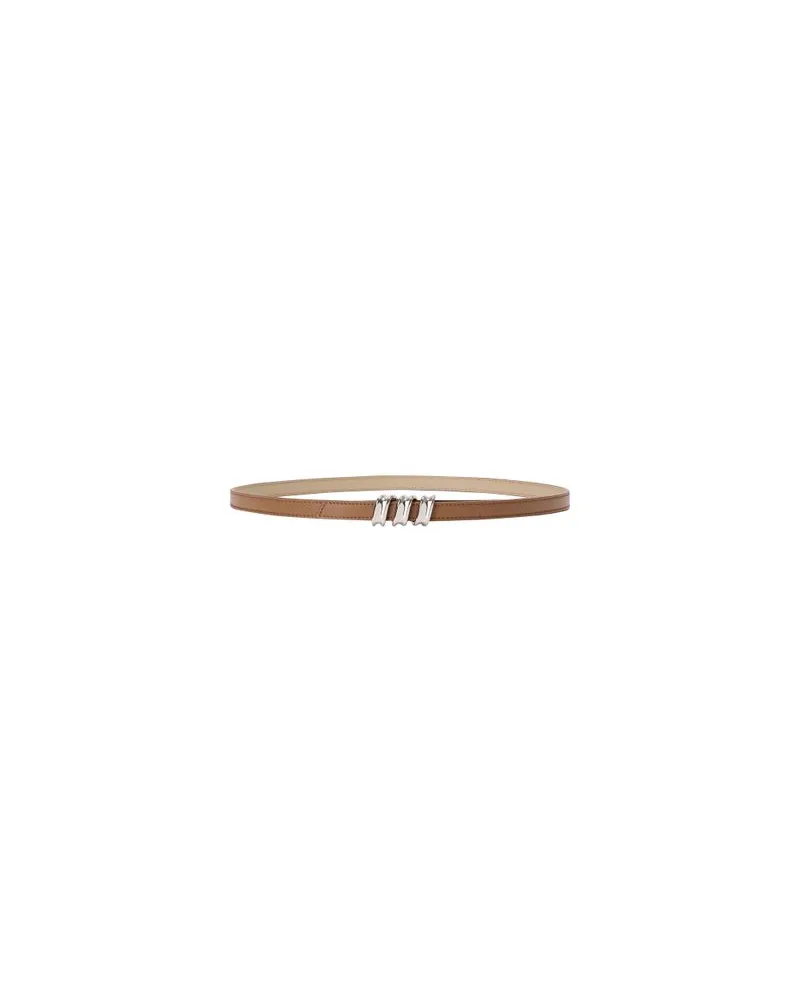 Loewe Gürtel Coil aus glattem Kalbsleder Brown