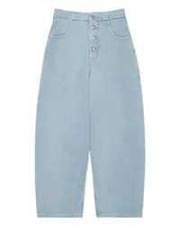 Maison Margiela Crop-Jeans mit halbhoher Taille Blue