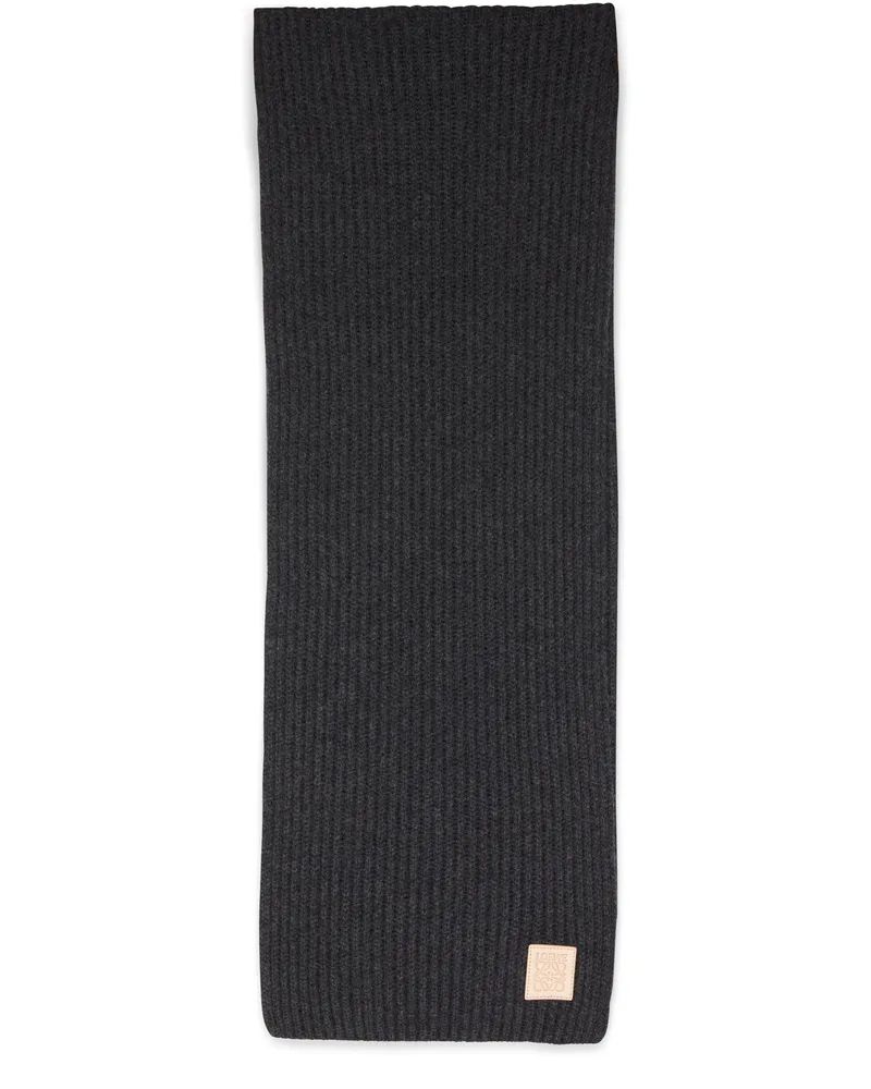 Loewe Schal aus Kaschmir Black