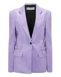 J.W.Anderson Blazer mit Gurt und Vorhängeschloss Purple