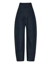 Christophe Lemaire High Waist Jeans in Curved-Passform Blue