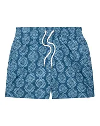 Frescobol Carioca Sportliche Badeshorts Medalhao Navy