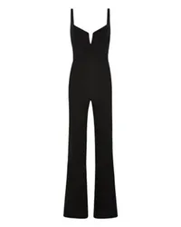 GALVAN Wide Leg Corset Jumpsuit Black