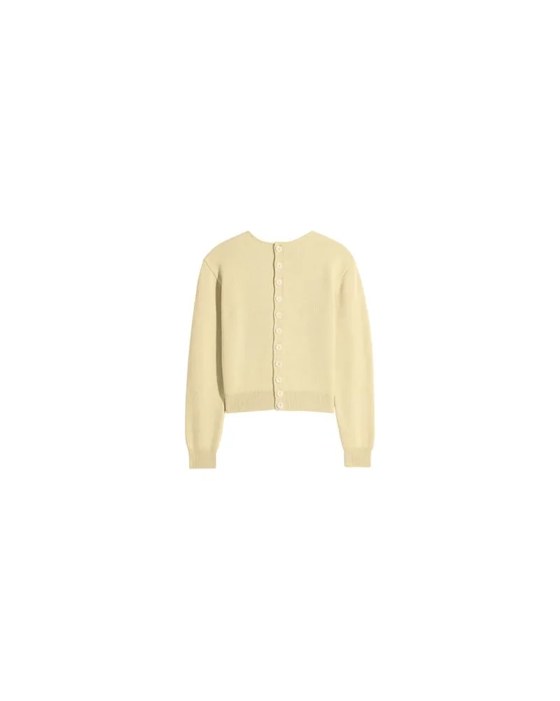 Christophe Lemaire Reversible buttoned sweater Yellow