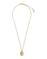 Dolce & Gabbana Lange Halskette mit Medaille Gold