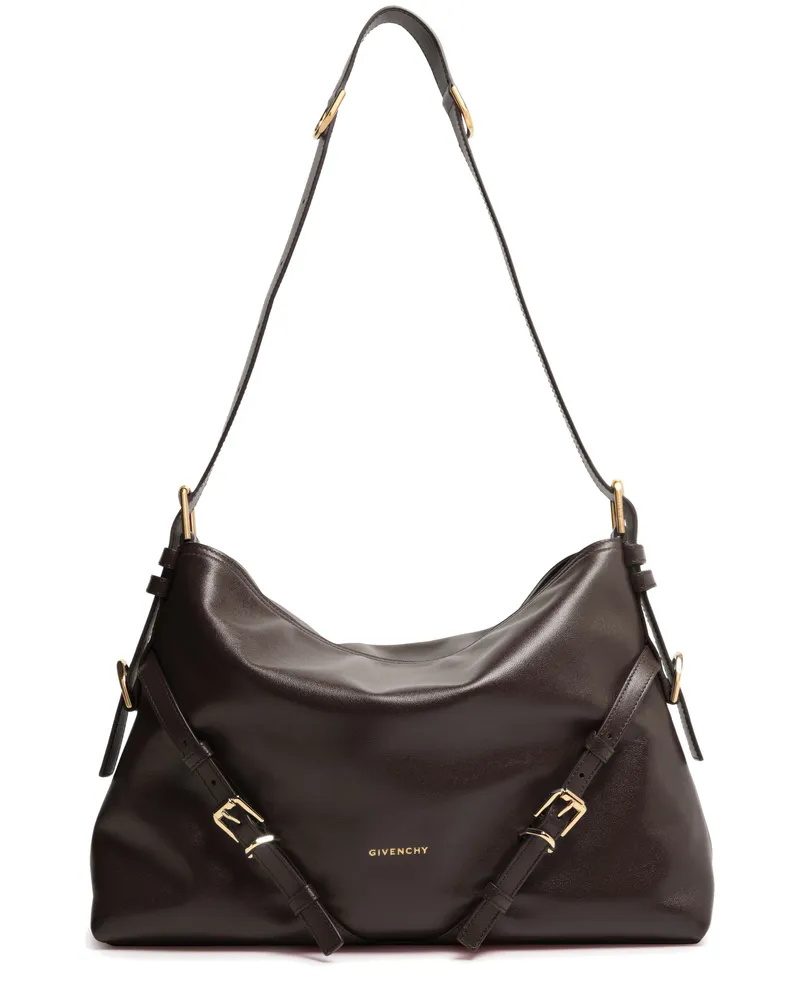 Givenchy Mittelgroße Tasche aus glänzendem Leder Voyou 