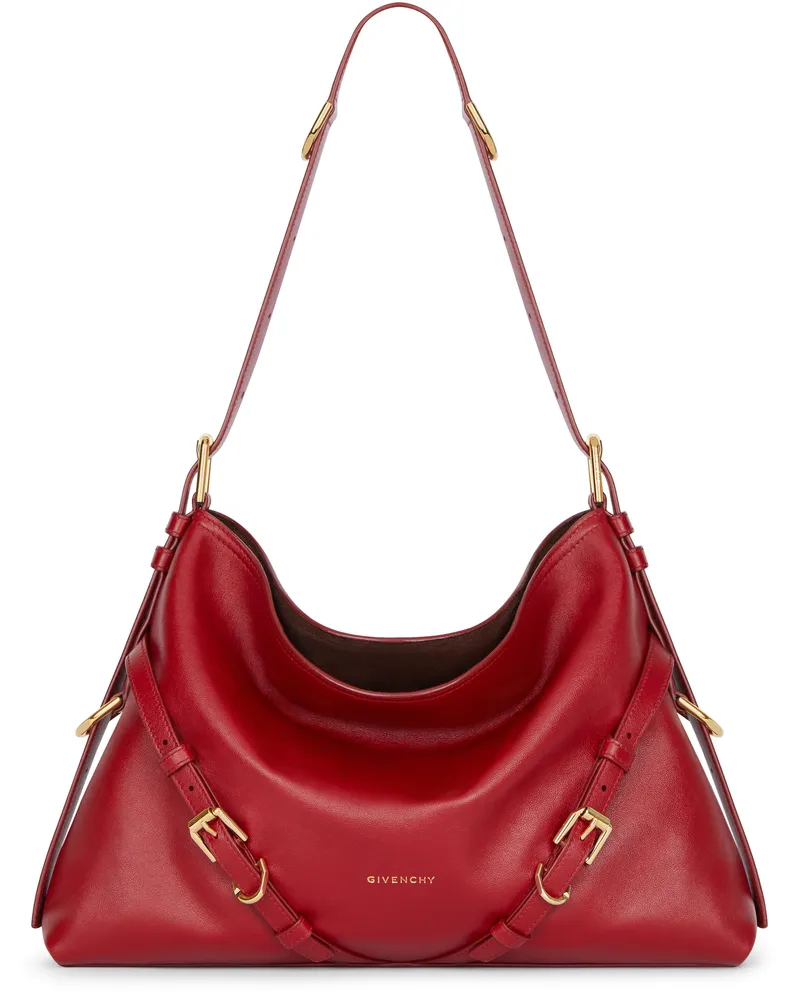 Givenchy Mittelgroße Tasche aus glänzendem Leder Voyou 