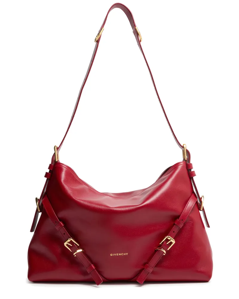 Givenchy Mittelgroße Tasche aus glänzendem Leder Voyou 