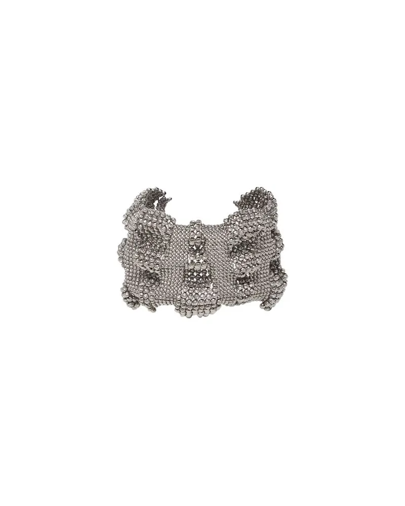 Brunello Cucinelli Sculptured Armband Grey