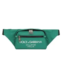 Dolce & Gabbana Kleine Nylon-Gürteltasche Green