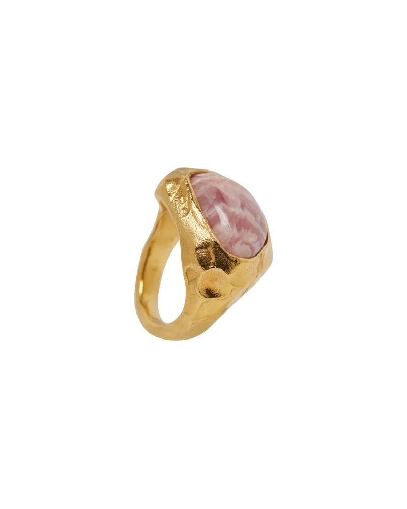 Alighieri Ring mit Rhodochrosit The Skies Ablaze Gold