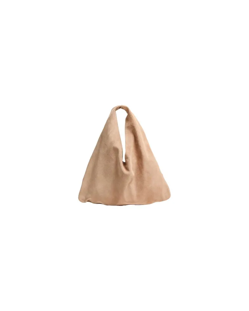 The Row Bindle leather small shoulder bag Beige