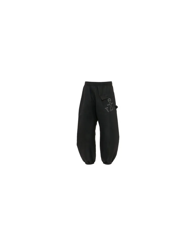 J.W.Anderson Jogginghose Mit Anker Logoprint Und Twist Black